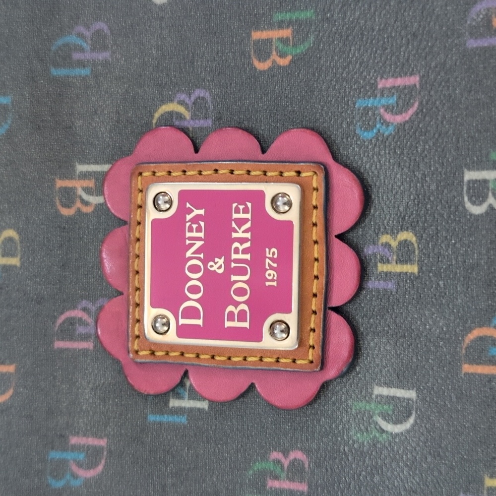 Dooney & Bourke - VINTAGE Y2K RARE Rainbow It Girl Monogram Handbag - Picture 2 of 9